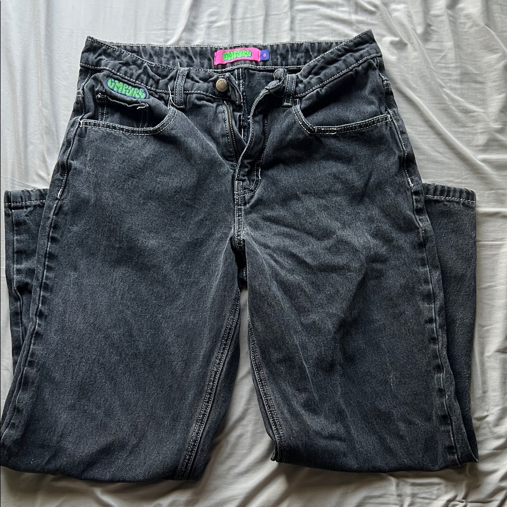 Empyre Black Denim Jeans Overalls
